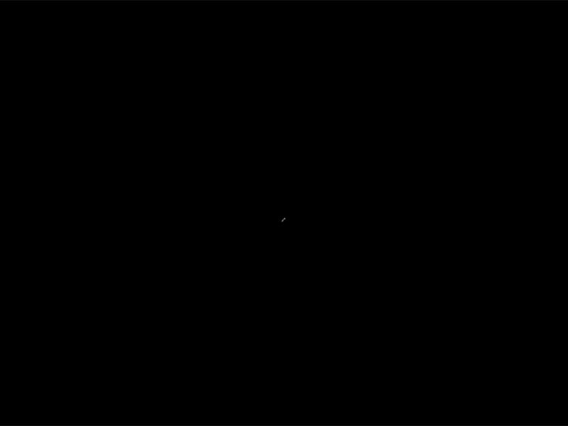Animated GIF of comet approaching and receding.