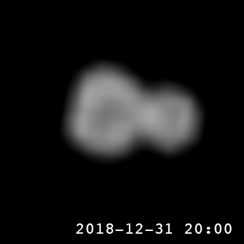 Animated GIF of space rock rotating.