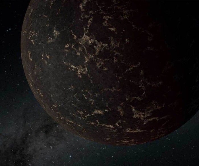 Hot super-Earth illustration