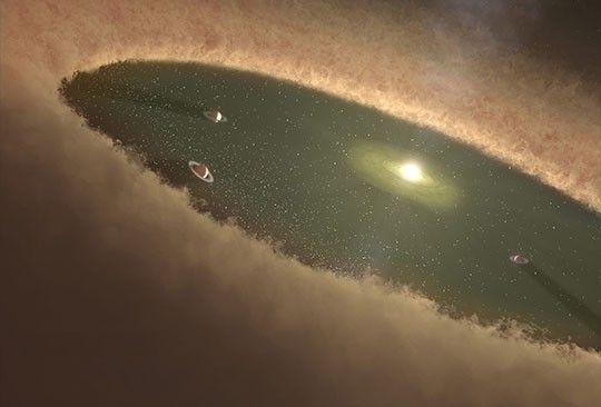 Hidden in a Dust Halo