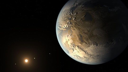 Kepler-186f, the First Earth-size Planet in the Habitable Zone (Artist's Concept)