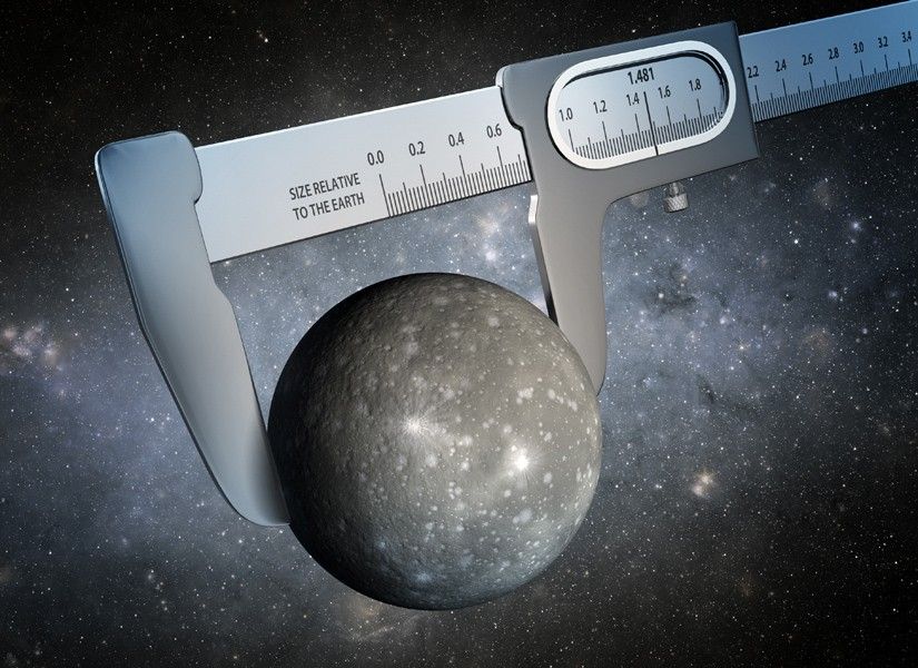 Gauging an Alien World's Size (Artist Concept)