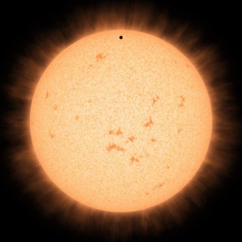 Little Black Spot on the Star Today (Artist's Concept)