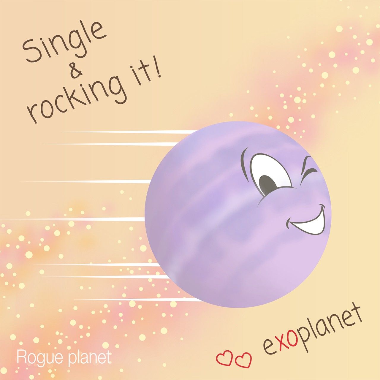 Illustration of a rogue planet.