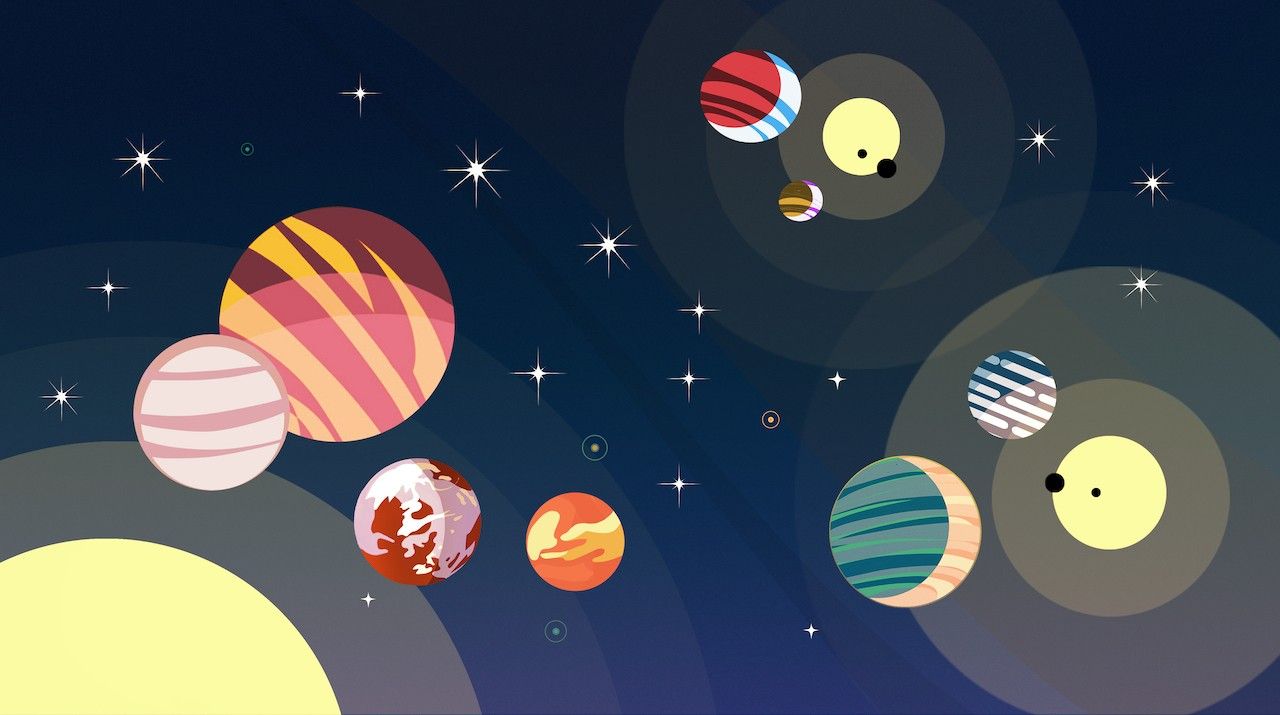 Illustration of the variety of exoplanets so far discovered