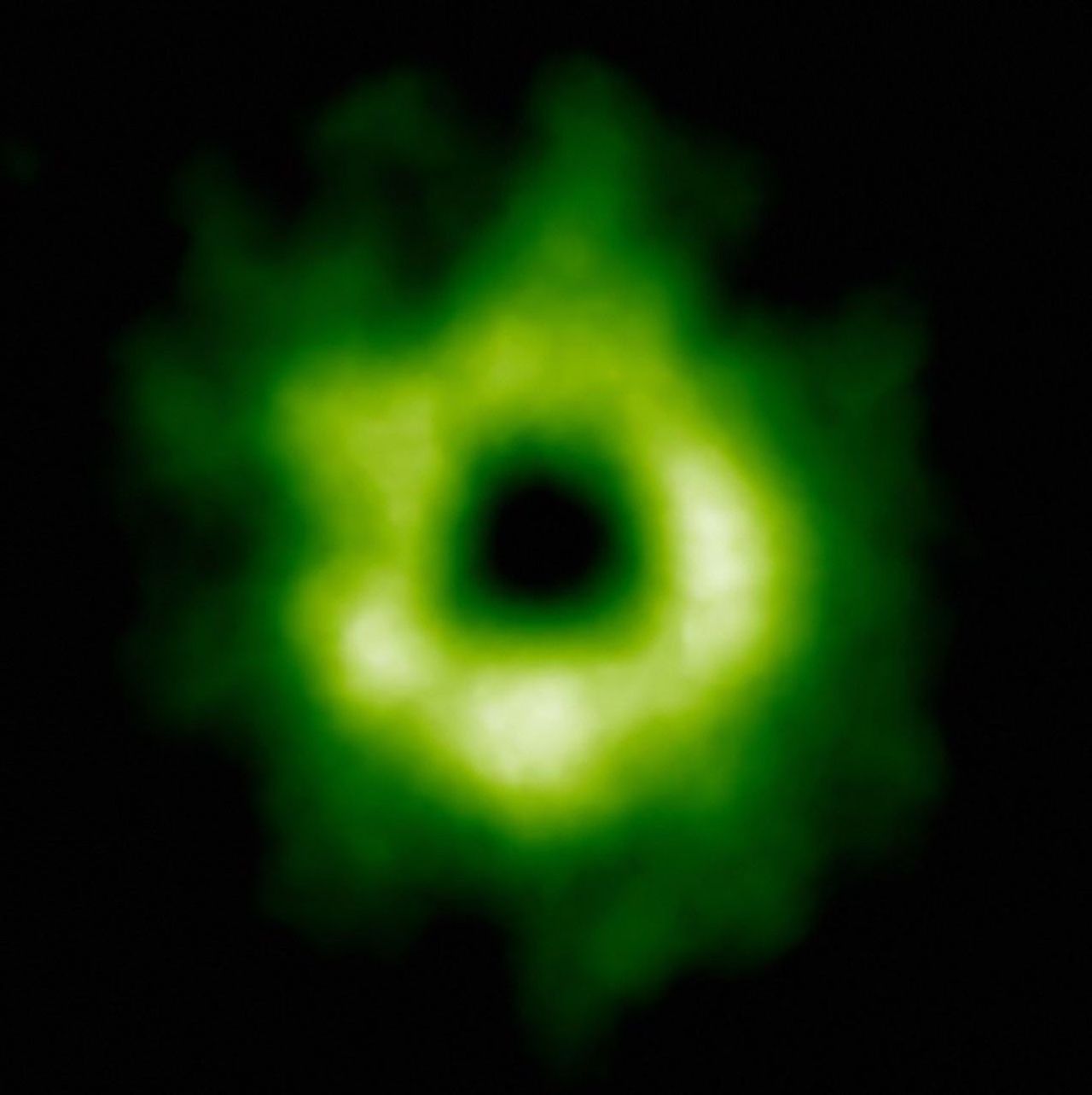 ALMA image of the carbon monoxide snow line around TW Hydrae