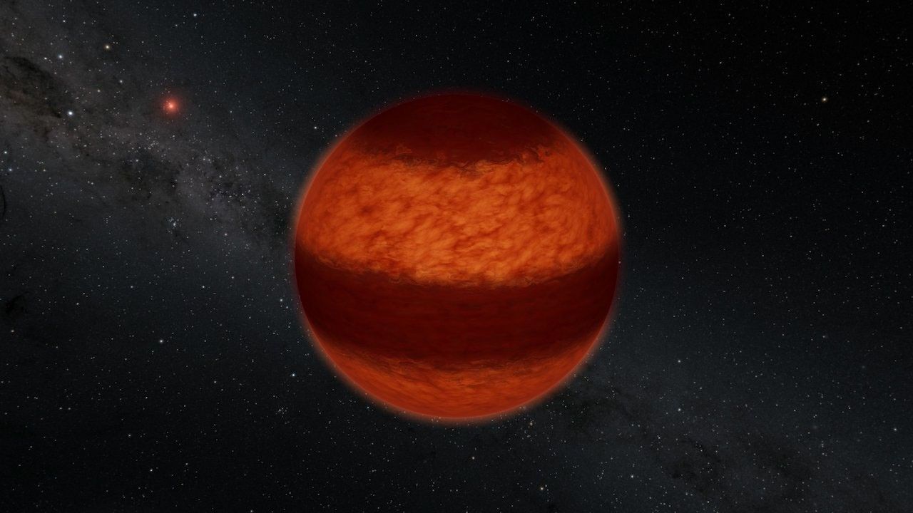 Artist's illustration of a brown dwarf