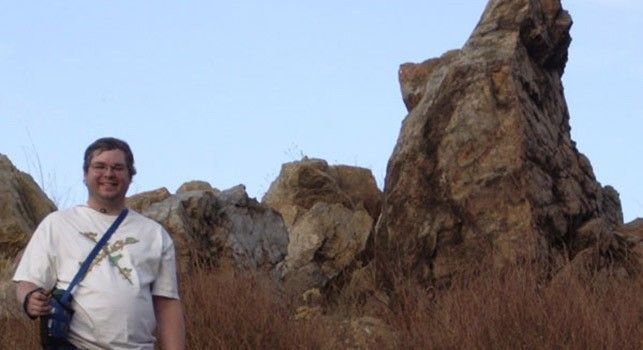 Engineer Robert Peters, a hunter and fly fisherman, enjoys a day of geocaching.