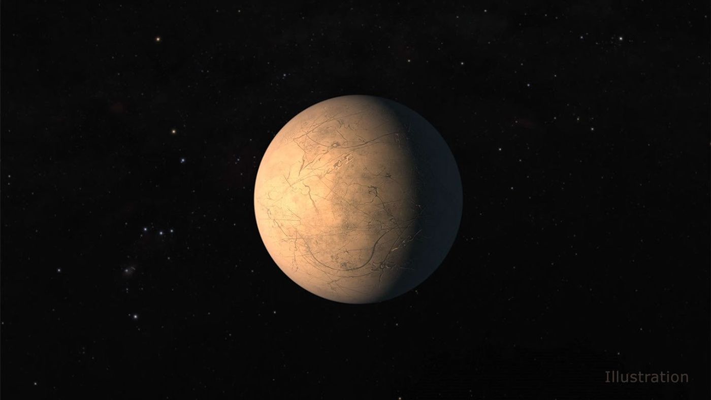 Illustration of TRAPPIST-1d.