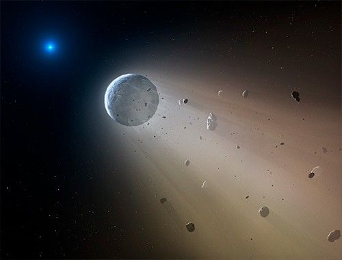 White dwarf cannibalizing planet