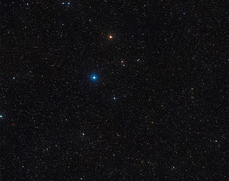 ESO three suns starfield