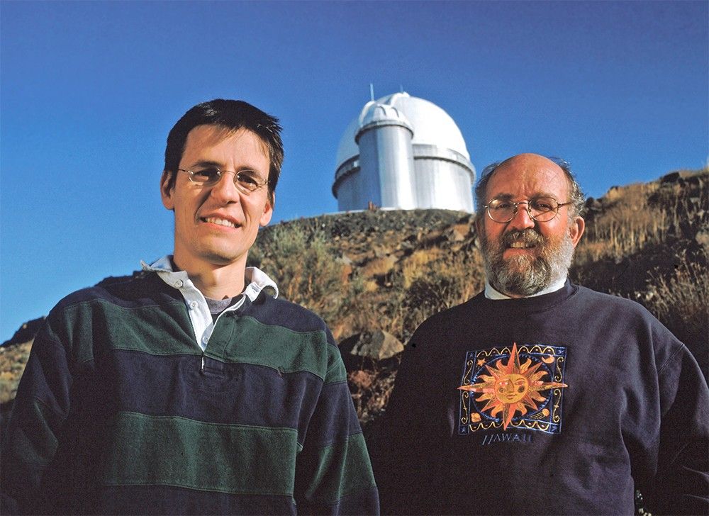 Astronomers Didier Queloz and Michel Mayor (Image credit: ESO)