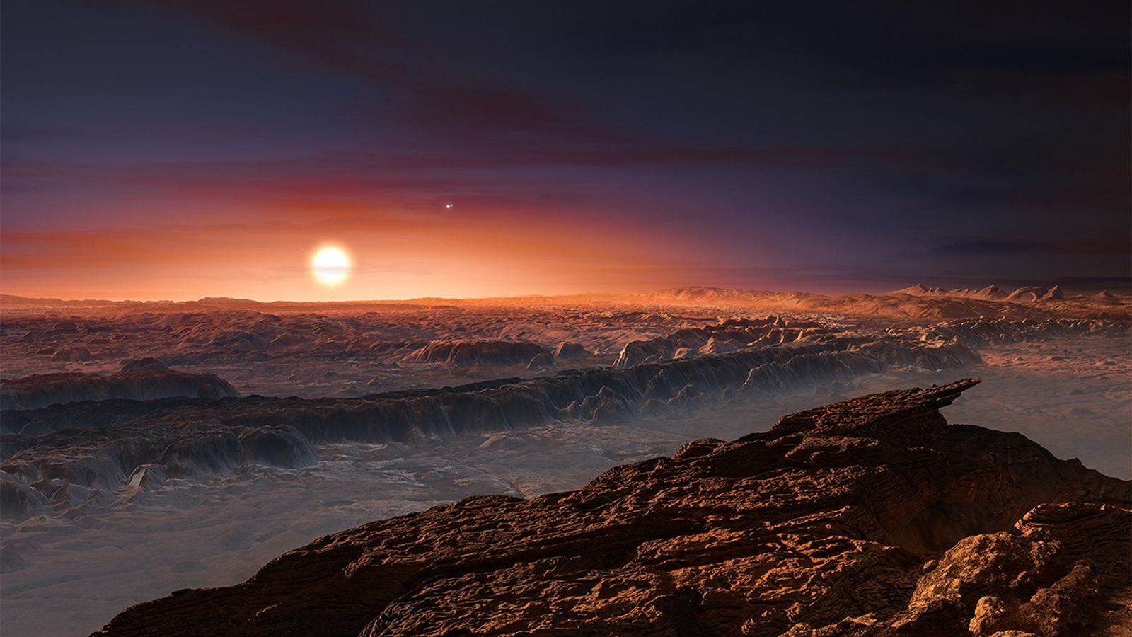 Proxima b surface