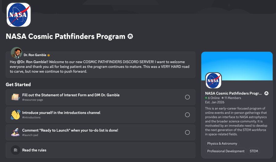 New Community Space for Cosmic Pathfinders Program - NASA Science