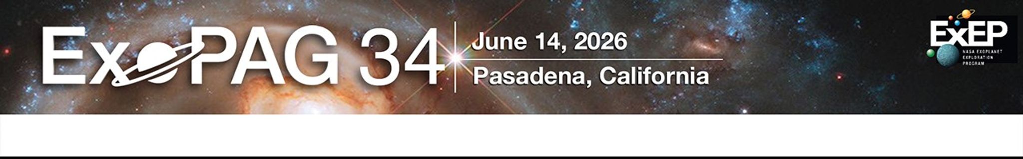 ExoPAG 34 Meeting - banner graphic