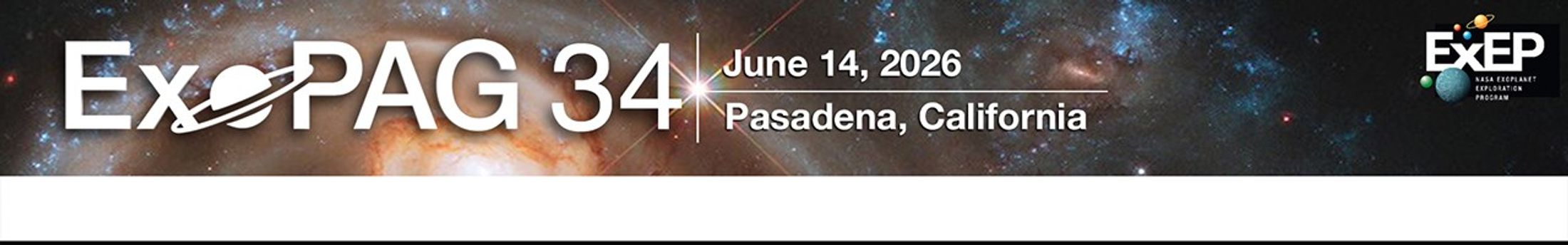 ExoPAG 34 Meeting - banner graphic