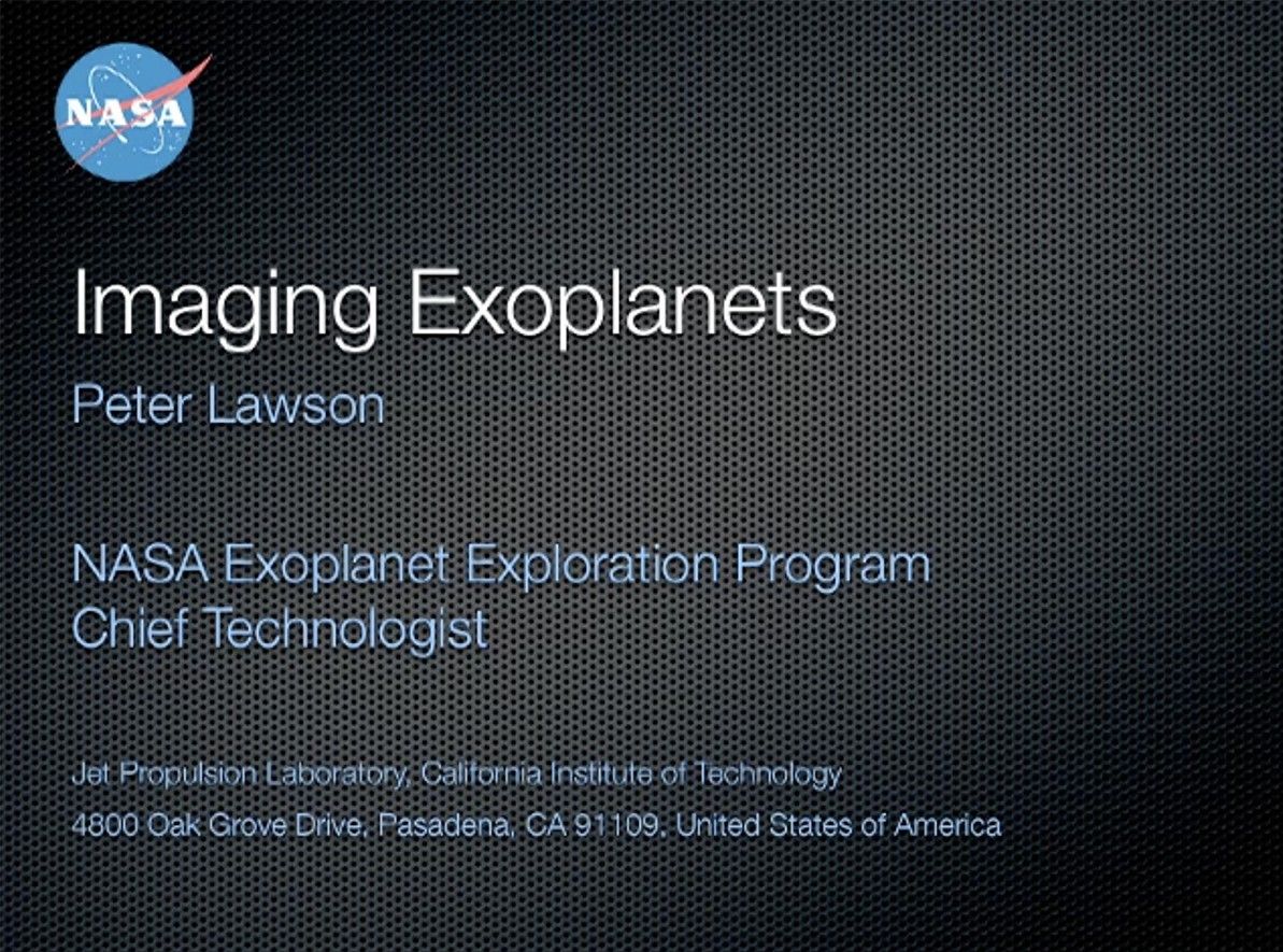 Imaging Exoplanets Peter Lawson