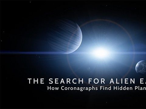 An animation explaining how the hybrid Lyot coronagraph works.