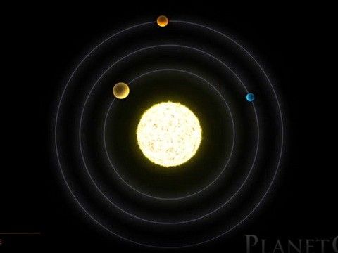 Two planets transit in front of their star.