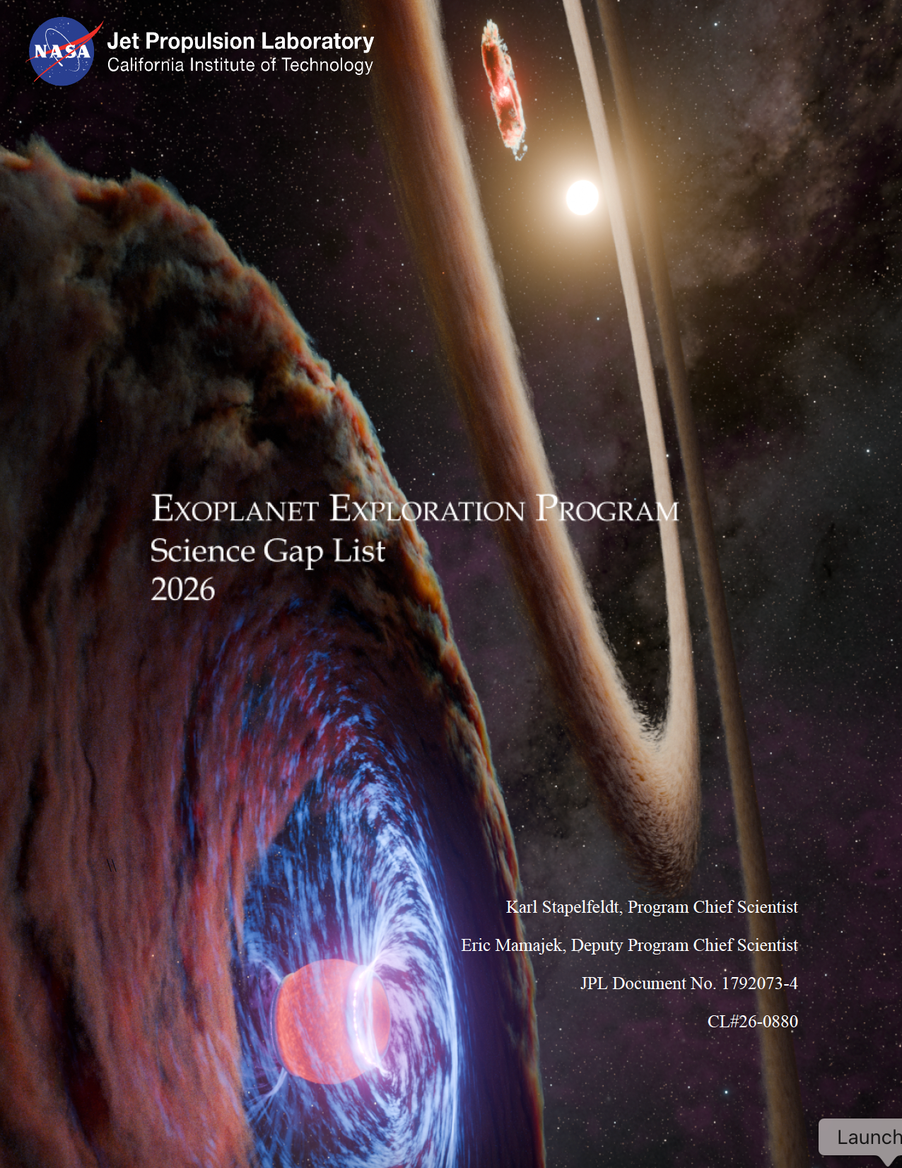 Artist's concept depicting the young gas giant protoplanet WISPIT 2b accreting matter from its circumplanetary disk in the foreground
