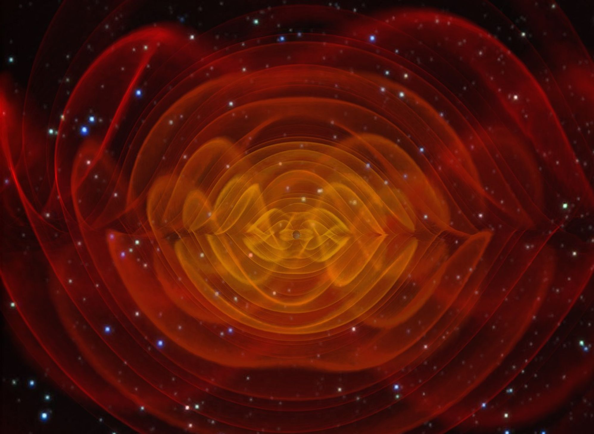 NASA scientists used supercomputers to solve Einstein’s equations for a merging black hole binary to predict the precise gravitational wave output.