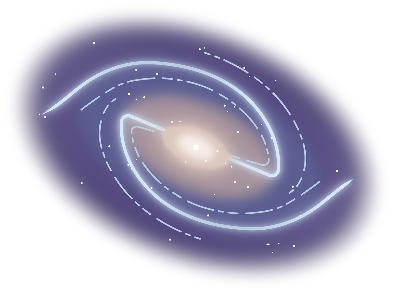 Barred Spiral Galaxy (Front View, Purple) - NASA Science