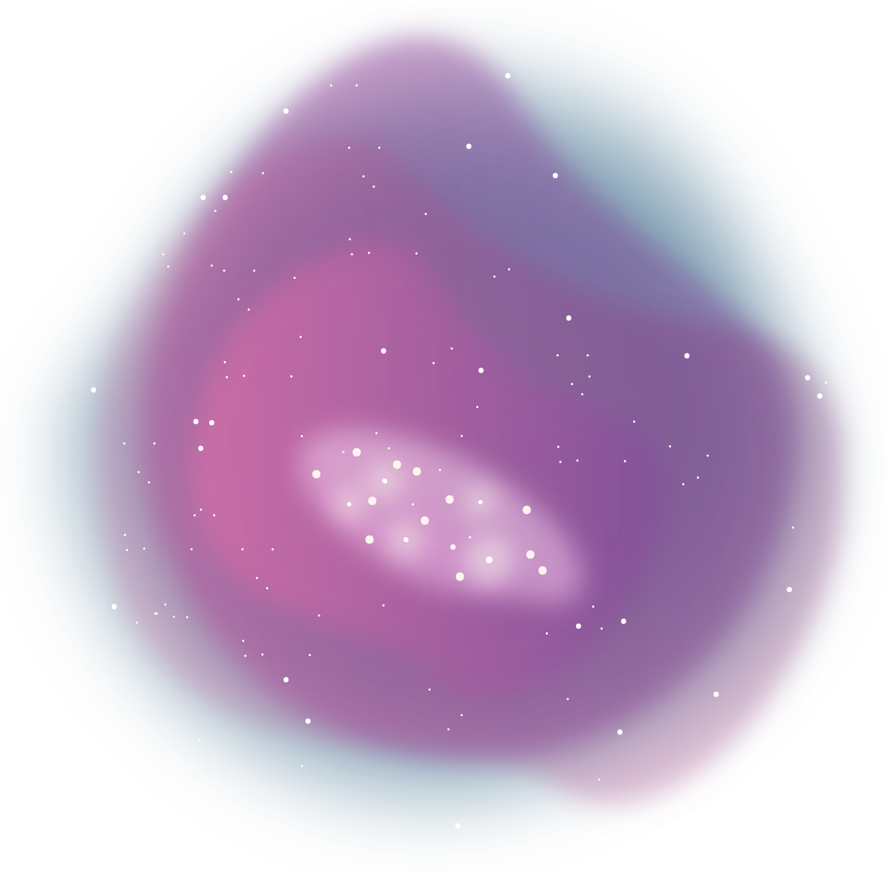 An illustration of a pink and purple star-forming nebula.
