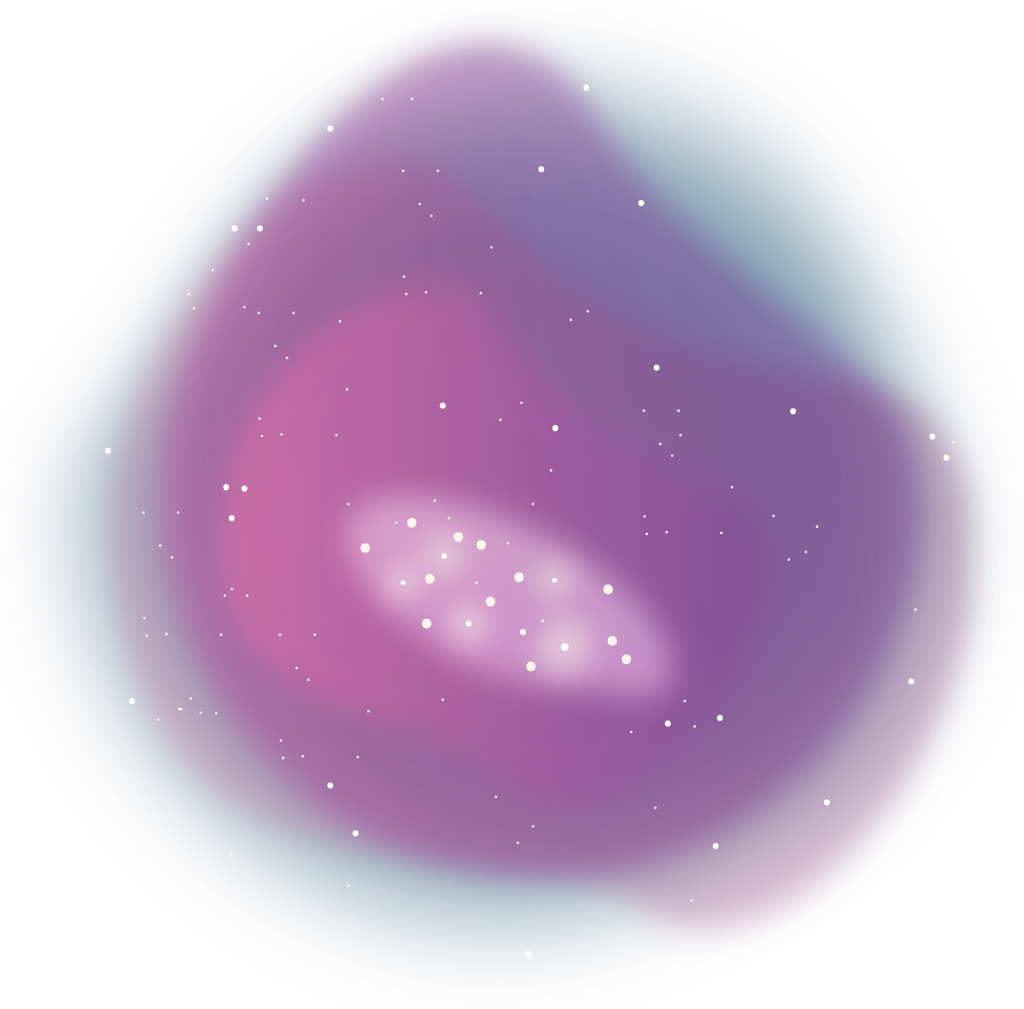 An illustration of a pink and purple star-forming nebula.