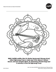 A coloring page for NASA's NuSTAR mission.