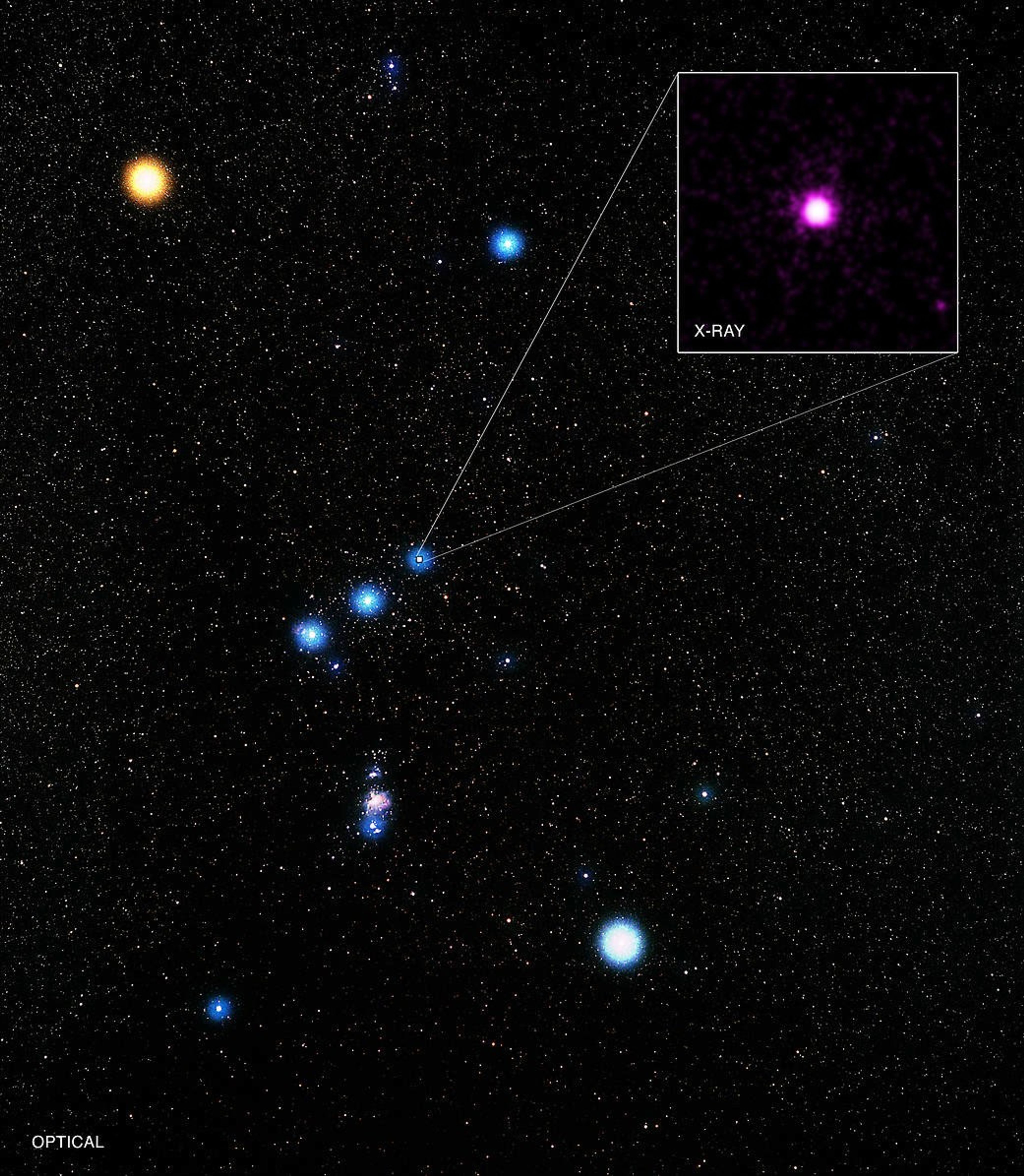 Orion's belt stars 2025