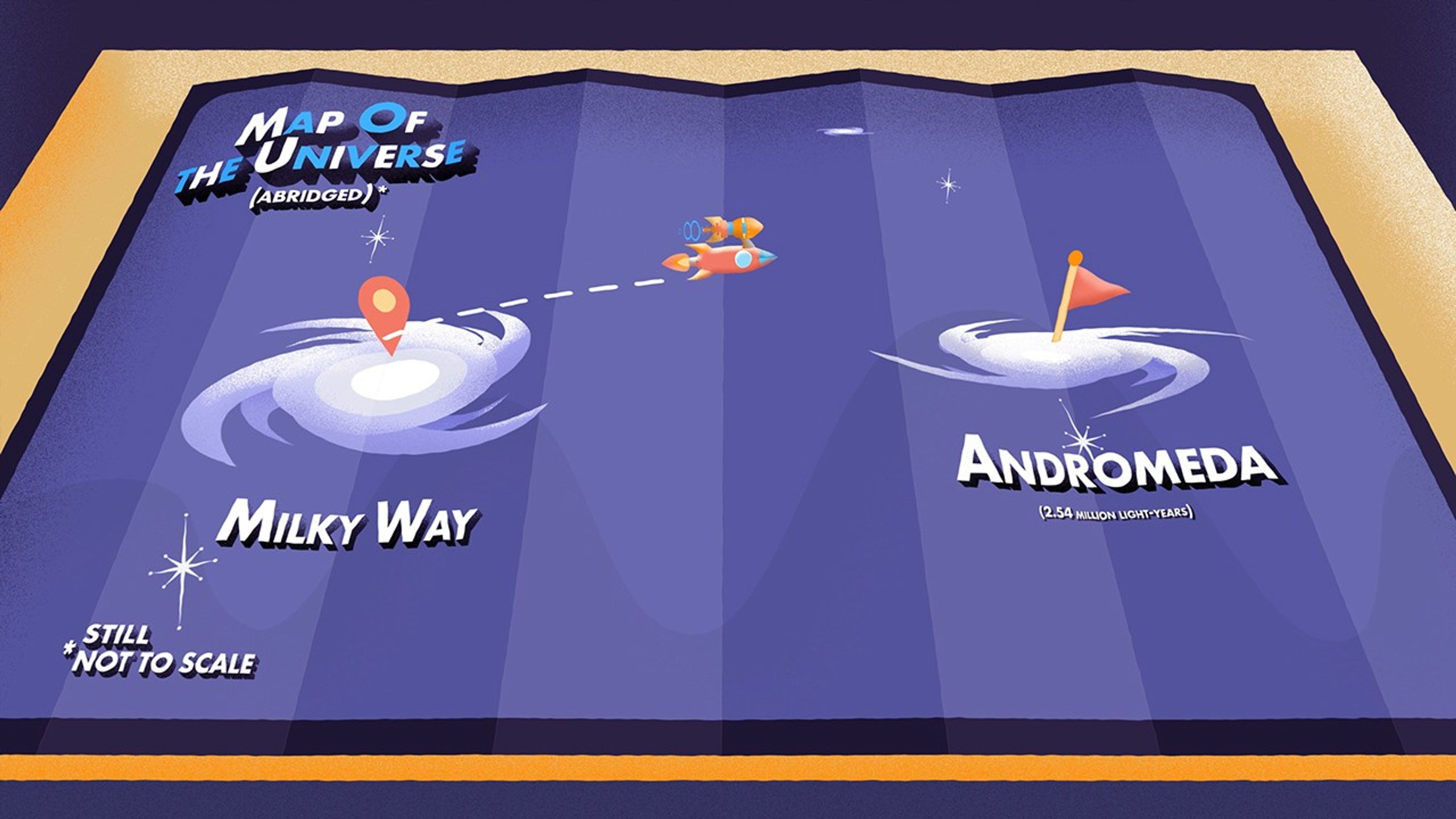 Thumbnail image for a short video with NASA’s Traveler highlighting how long it can take to travel across the universe at near light speed.