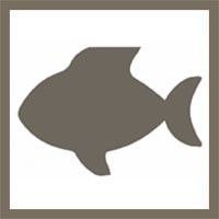 Silhouette icon of a fish, representing aquatic or marine research.