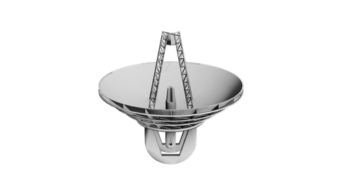 70 meter dish, a 3D model from NASA/Ames Research Center