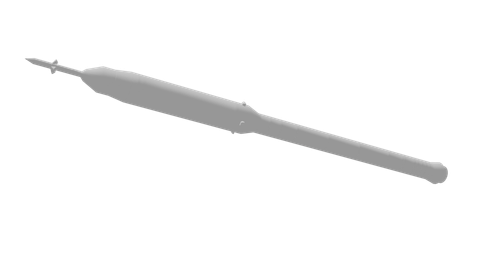 Ares 1 (A), a 3D model from NASA/Michael D. Carbajal