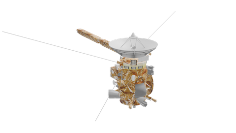 Cassini-Huygens (A), a 3D model from NASA/Brian E. Kumanchik