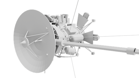 Cassini-Huygens (B), a 3D model from NASA/JPL/Solar System Simulator