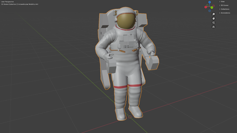 Extravehicular Mobility Unit, a 3D model from NASA/Michael D. Carbajal