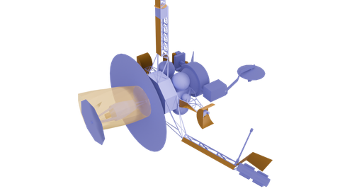Galileo, a 3D model from NASA/JPL/Solar System Simulator