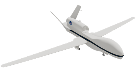 Global Hawk, a 3D model from NASA/Michael D. Carbajal