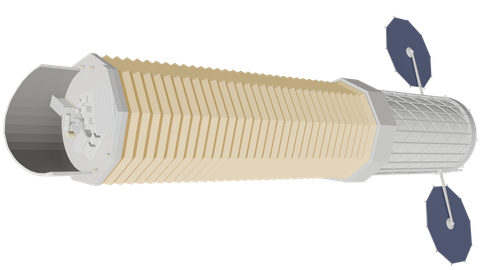 International X-ray Observatory, a 3D model from NASA/Christopher R. Meaney