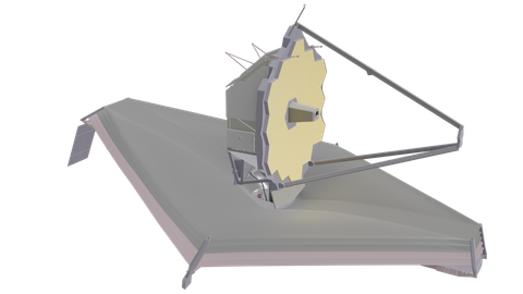 James Webb Space Telescope (A), a 3D model from NASA/Goddard Space Flight Center