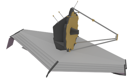 James Webb Space Telescope (B), a 3D model from NASA/Christopher R. Meaney