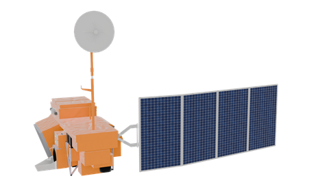Landsat 4 and 5, a 3D model from NASA/Ross K. Walter