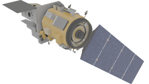 Landsat 8, a 3D model from NASA/Christopher R. Meaney