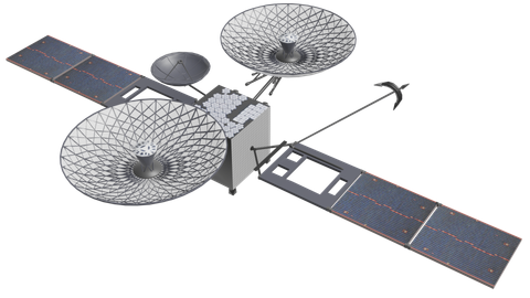 Tracking and Data Relay Satellites (TDRS) (B), a 3D model from NASA/JPL/Eyes on the Solar System