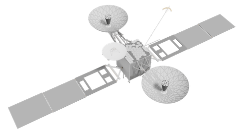 Tracking and Data Relay Satellites (TDRS) (D), a 3D model from NASA/Christopher R. Meaney