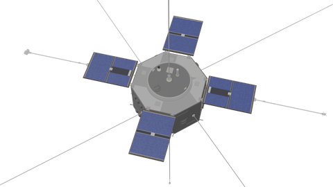Van Allen Probes, a 3D model from NASA/Christopher R. Meaney