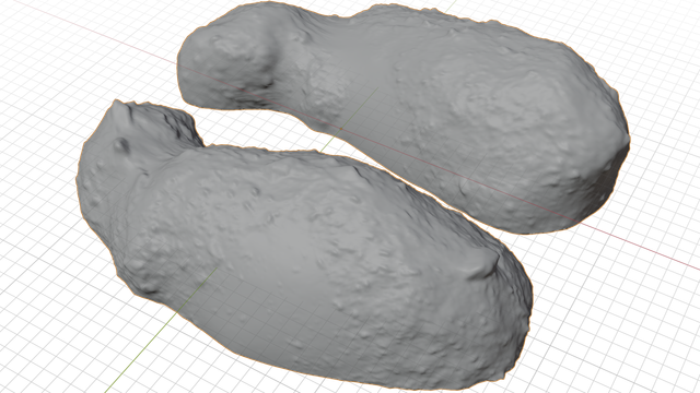 Asteroid 25143 Itokawa 3D model by NASA