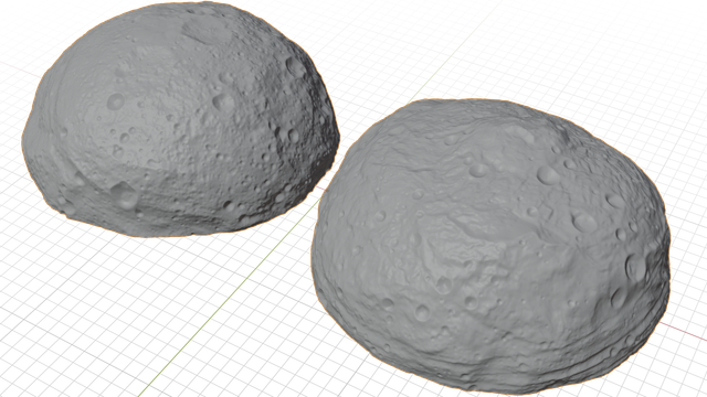 Asteroid 4 Vesta (B) 3D model by NASA