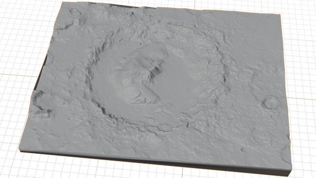 Gale Crater 3D model by NASA